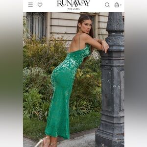 Runaway the Label - PRETORIA MAXI DRESS - EMERALD